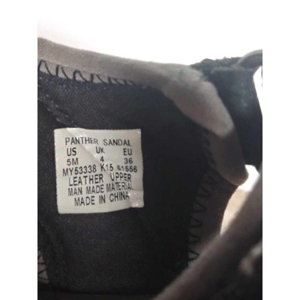 Merrell Womens Panther MY53338 Black Gray Leather Sport Sandals Comfort Size 5M - Picture 6 of 9